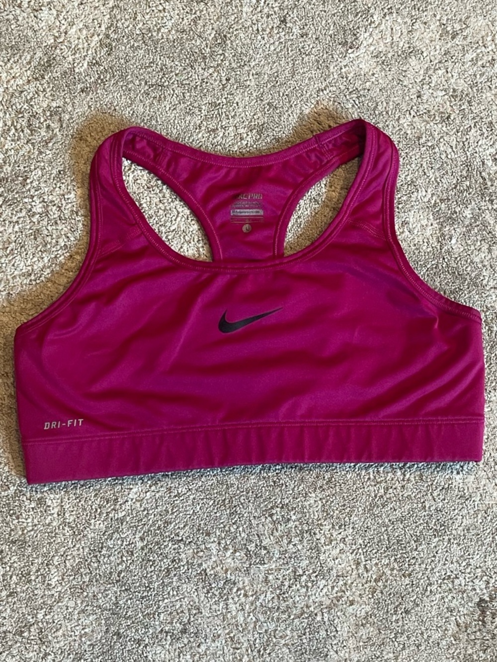 Nike Women's Racerback Dri-FIT Sports Bra - Magenta